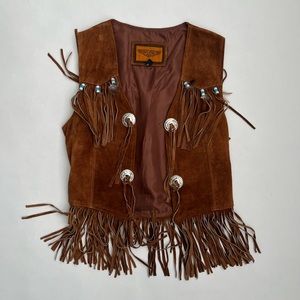 Dream Apparel women’s leather fringe vest